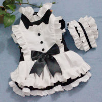 Pet maid outfit big dog cat clothes medium big dog role playing suit Samoyed border collie Labrador dog clothes dog accessories