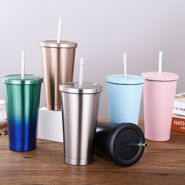 Stainless Steel Double-wall Tumbler, Portable Leakproof Insulation