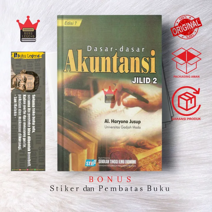 Buku Dasar-Dasar Akuntansi Jilid 2 Edisi 7 - Al Haryono Jusup | Lazada ...