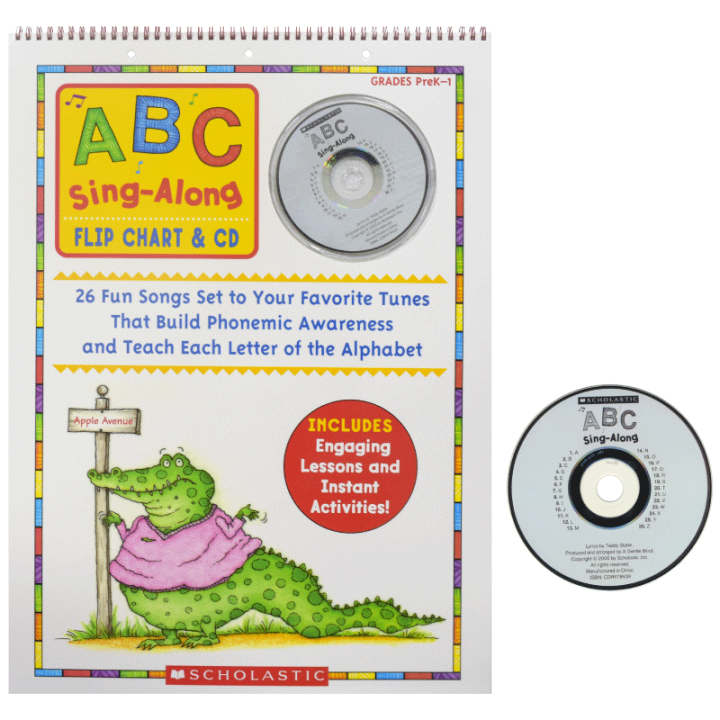 ABC Sing Along Flip Chart & CD Children Learn To Sing ABC With CD 26 ...