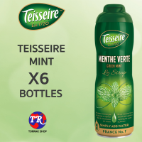 เตสแซร์ น้ำหวานเข้มข้น กลิ่นมิ้น Teisseire MINT Syrup 600ml แพ็ก 6 ขวด