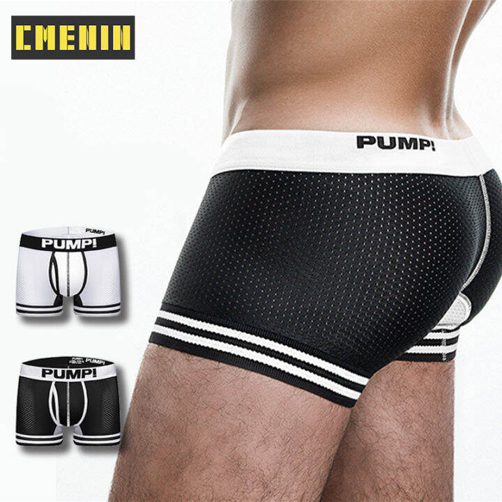 cmenin-pump-1pcs-ใหม่ยี่ห้อโพลีเอสเตอร์เซ็กซี่ชายชุดชั้นในชายนักมวยกางเกง-soft-trunk-กางเกงในชาย-bxoers-กางเกงขาสั้น-mens-h599