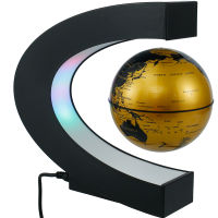 Magnetic Levitation Globe Light Floating World Map Globe with LED Desk Lamp Night Light Novelty Ball Light for Home Office Decor