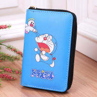 Doraemon กระเป๋าสตางค์หนัง Pu สำหรับเด็กผู้ชาย,กระเป๋าใส่เหรียญมีซิปแบบสั้นมีลายการ์ตูนน่ารักสไตล์เกาหลีกระเป๋าแฟชั่นแบบพกพา