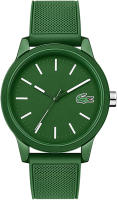 Lacoste Mens 12.Quartz TR90 and Rubber Strap Casual Watch Green