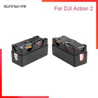 สำหรับ DJI Action 2กล่องเก็บมินิคอมโบน้ำแบบพกพาเคสพกพาป้องกันการชนสำหรับอุปกรณ์ป้องกันกล้องเพื่อการกีฬา