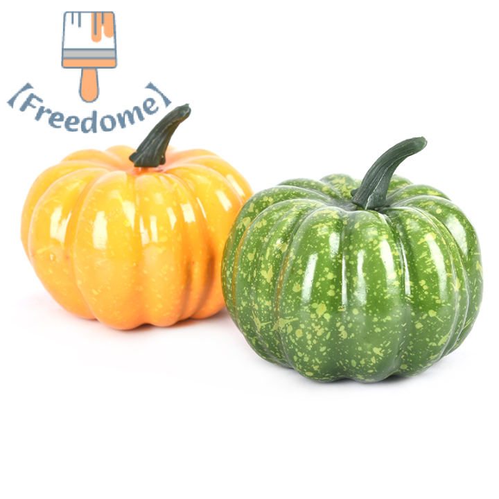 freedome-ฟักทองประดิษฐ์เหมือนจริงจัดแสดงอาหารปลอมสำหรับตกแต่งงานปาร์ตี้ที่บ้าน