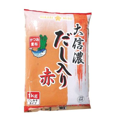 สินค้ามาใหม่! ฮิคาริ ซอสเต้าเจี้ยวบด อาคะ 1 กก. Hikari Daishinano Aka Miso 1 kg ล็อตใหม่มาล่าสุด สินค้าสด มีเก็บเงินปลายทาง