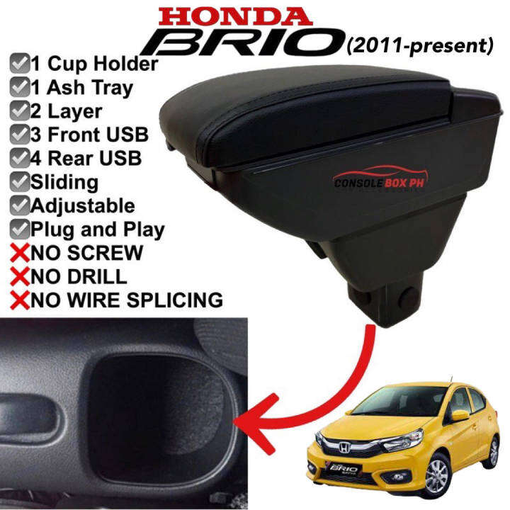 Honda BRIO Armrest Console Box 2011 present Lazada PH