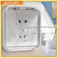 GOTORADE กาวในตัว ฝาครอบป้องกันสวิตช์ 86ประเภท พลาสติกทำจากพลาสติก ซ็อกเก็ตป้องกัน อุปกรณ์เต้าเสียบไฟฟ้า อุปกรณ์ติดผนัง กล่องป้องกันน้ำกระเซ็น ห้องน้ำในห้องน้ำ