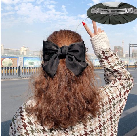 Girl Hairpin Large Bowknot Barrette Hair Clip Bow Accessories Cute Gift LA 
