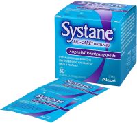 German Systane eyelid cleansing and remover wipes around the eyelids for dry eyes and MGD care 30 tablets without preservatives