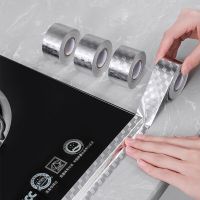 10M Kitchen Oil-proof Self Adhesive Stickers Aluminum Foil Anti-fouling Waterproof Foil Tape Bathroom Toilet Gap Film Seam Tools