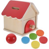 Montessori Object House Drawer Ball Wooden Coin Box Kids Sensory Toys Baby Learning Educational Toys