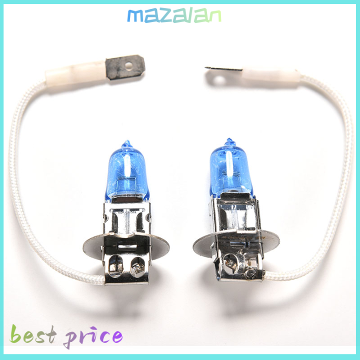 mazalan-2x-ไฟหน้ารถฮาโลเจน-led-100w-h3สีขาวสุดๆไฟตัดหมอก12v