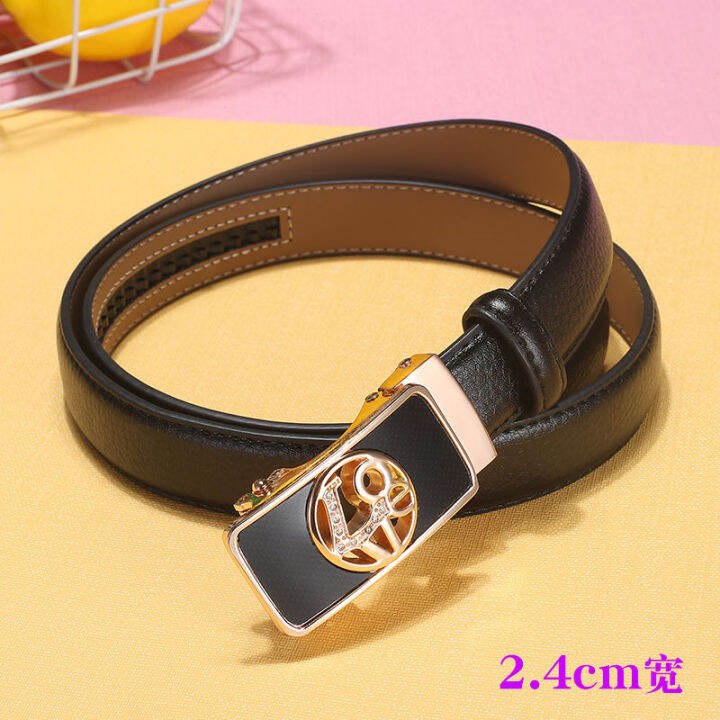 เข็มขัด-bm-สำหรับผู้หญิงเข็มขัดลายธงสิงโตแบบโบราณเข็มขัดกางเกงแฟชั่นแบบเรียบง่ายเข็มขัดผู้หญิงแนวโน้มแฟชั่นเข็มขัดสานหัวเข็มขัดอัตโนมัติใหม่เข็มขัดผู้หญิงสีขาว