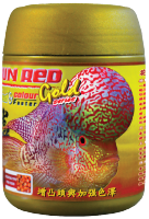 OKIKO SUN RED GOLD อาหารเม็ด ปลาสวยงาม ปลาหมอสี (120G.)