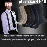 6 PairsLot Large Size Men Socks Cotton Long Business Compression Harajuku Socks Winter Gentleman Sox Sokken Plus Size EU41-48