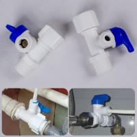 Quick-Connect Ball Valve Connector 12 14 38"Hose Adapter Water Control Switch Elbow Outlet Irrigation System Fitting