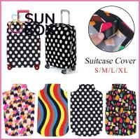 SUN BOX สีสันสดใส ป้องกันรอยขีดข่วน ผ้ายืด เดินทาง กระเป๋าลาก ผ้าคลุมกระเป๋าเดินทาง กระเป๋าใส่รถเข็นท่องเที่ยว อุปกรณ์ป้องกันสัมภาระ