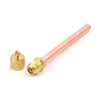 10pcs Air Conditioner Refrigeration Access Valves 6mm OD Copper Tube Filling Parts