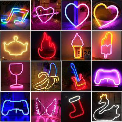 Neon Signs Lights Inscription Decor for BedRoom Game Room Decor Led Wall Lamp Xmas Birthday Gift Wedding Party Hanging