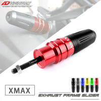 CNC Aluminum Motorcycle Exhaust Frame Slider Crash Pads Plug Guard Protector for Yamaha XMAX X-MAX 125 250 300 400