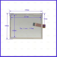 Zhiyusun 10.1Inch 8Wire Resistive Touchscreen Panel Digitizer 238*188Mm This Is Compatible For GPS Car 238*187　　Industrial Use