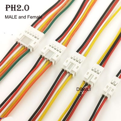 【YF】 10Pair  Micro PH2 JST PH 2.0 PH2.0 2P 3P 4P 5P 6PIN Male Female Plug Connector With Wire Cables 100mm