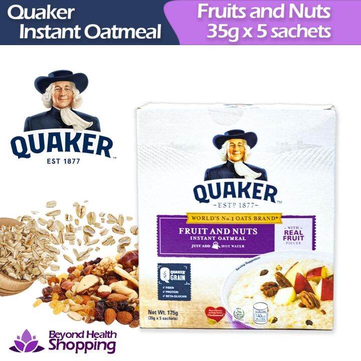 Quaker Instant Oatmeal Fruit and Nuts 175g (Boxed) Lazada PH