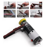 Electric Belt Sander Mini Belt Sander Electric Grinder Small Grinding Machine Hand-held Electric Belt Sander with Sanding Belts EU Plug