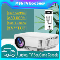 NEWEST  ใหม่ล่าสุด 2021 T5 Portable Projector  1080P HD  Mini Projector มินิโปรเจคเตอร์ USB สมาร์ทโปรเจคเตอร์ 30,000HRS LED Android ครอบครัว movie 1800 Lumens  home theater