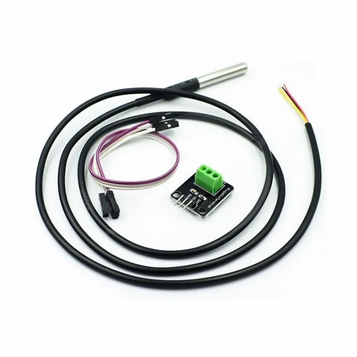 DS18B20 Temperature Sensor Module Kit Waterproof 100CM Digital Sensor