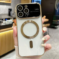 ฝาครอบป้องกันเลนส์กรอบเคสโทรศัพท์ระบบแม่เหล็กสุดหรู TJJ สำหรับ iPhone 15 PROMAX 14 Pro Max สำหรับ iPhone 11 12 13 14 Plus X XR XS