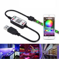 Usb Rgb ควบคุมแอปตัวควบคุมไฟ Led บลูทูธที่ควบคุมดนตรีแบบ Rgb สำหรับ Rgb แถบไฟ Led ไฟ5050 4 Mini Rgb คอนโทรลเลอร์5V-24V