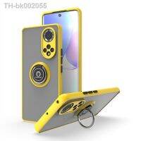 ◐✟ Finger Ring Holder Case for Huawei P30 Pro P40 P20 Pro Matet 20 Honor 30 40 Nova 6 7 8 8i Matte Auto Focus Silicone Phone Cover