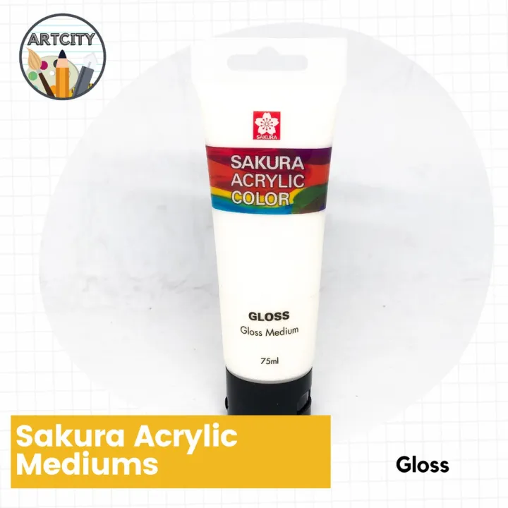 Sakura Acrylic Gloss / Modeling Paste / Gesso 75 mL sold per tube
