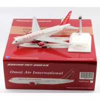 1:200อัลลอยด์สะสมเครื่องบินของขวัญ JC ปีก XX2328 Omni Air International Boeing B767-300ER โมเดลเครื่องบินโมเดลจรวด N207AX