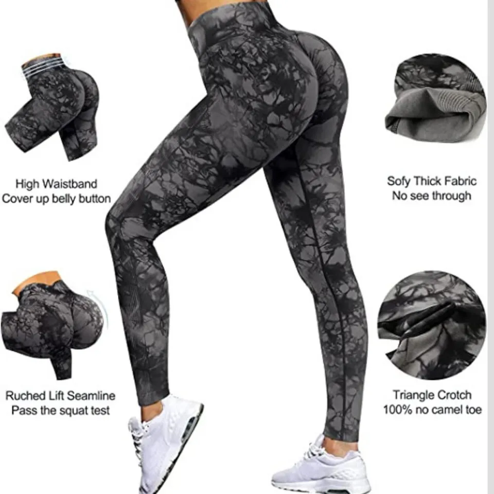 Mulheres Seamless Scrunch Legging Workout Gym Leggings Butt Lift