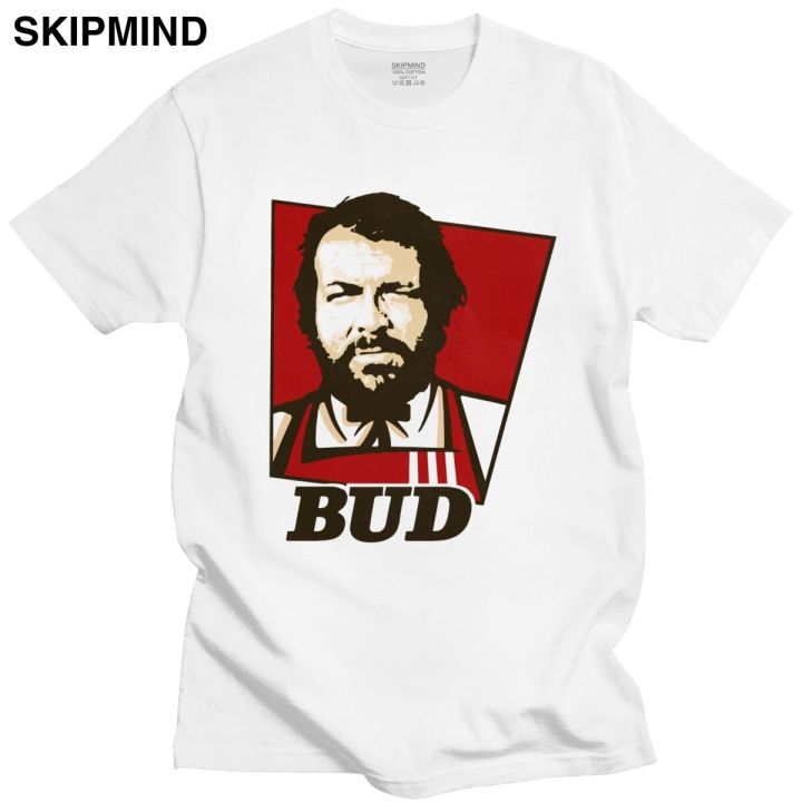 Diy Fat T-Shirt Funny Bud Spencer T Shirt Men Short Sleeved Terence Hill T- shirt Classic 80s Movie Lover Tshirt Cotton Fan Tee Parody Tops Gift Plus  Size 4XL 5XL 6XL best gift