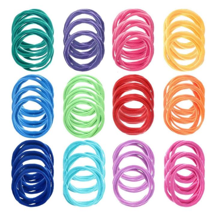 192 Pcs 7 Inches Potholder Loops Weaving Loom Loops Weaving Craft Loops  with 12 Colors for DIY Crafts Supplies A 