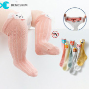 DENOSWIM Cute Animal Baby Socks Thin Mesh Soft Cotton Baby Boy Girl Long