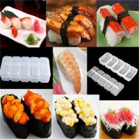 Nigiri แม่พิมพ์ซูชิเครื่องทำข้าว5ม้วนแบบไม่ติดอุปกรณ์ทำเบนโตะ