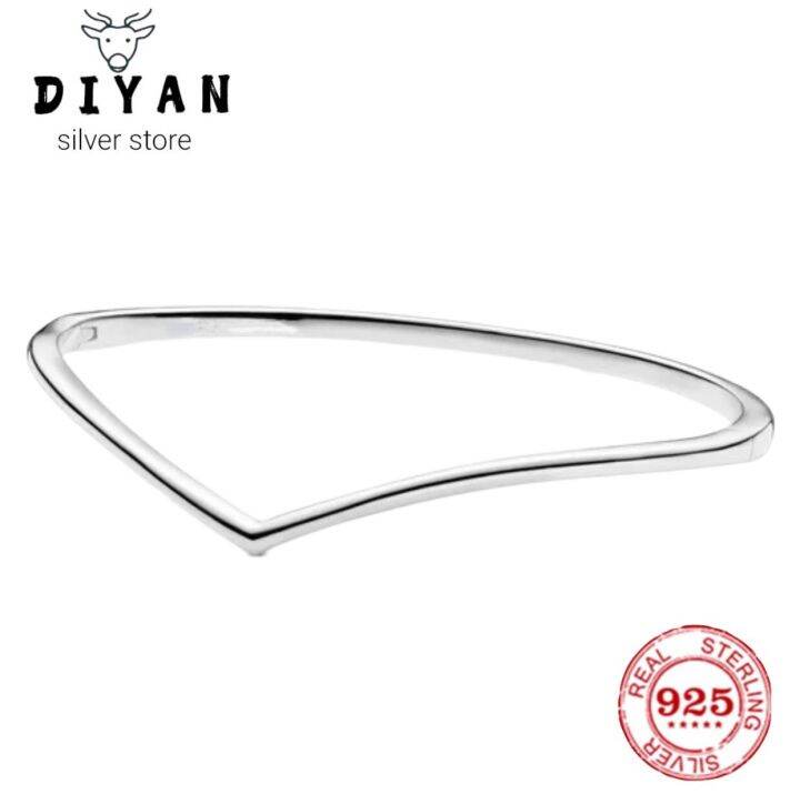 925-fit-original-sterling-silver-charm-open-bracelet-womens-party-evening-party-daily-luxury-high-grade-jewelry-accessories