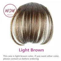 O-BEAUTY Thin Air Bangs คลิปยืดผมใน Fringe ด้านหน้า Hairpiece[Light Brown]