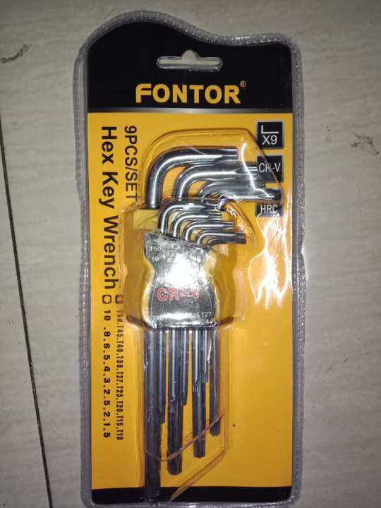 Allen Wrench Set/Hex Wrench Set 9pcs Lazada PH