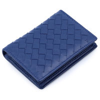 Luxurious Hand Made Soft Sheep Skin Knitting Card Wallets 100 Genuine Leather Hot Brand Business Card Holders Unisex Card Case