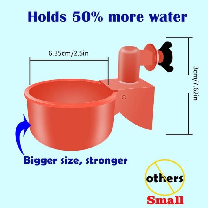 นักดื่มเครื่องป้อนน้ำไก่ฟาร์ม12ชิ้นเหมาะสำหรับลูกไก่เป็ดไก่งวงกระต่ายชุดเครื่องป้อนน้ำสัตว์ปีกอุปกรณ์สัตว์เลี้ยงขนาดเล็ก