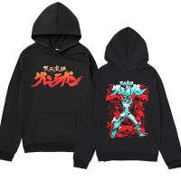 Japanese Anime Tengen Toppa Gurren Lagann Print Hoodie Men Hip Hop Streetwear Hooded Sweatshirt Oversized Unisex Pullover Size XS-4XL