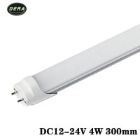 【❉HOT SALE❉】 yanjina85828158 1/2ชิ้น T8ไฟหลอด Led 1ฟุต4W Dc12-24V หลอดฟลูออเรสเซนต์ Led Smd2835โคมไฟ Led 300/345มม. โคมไฟสปอตไลท์ไฟ Led